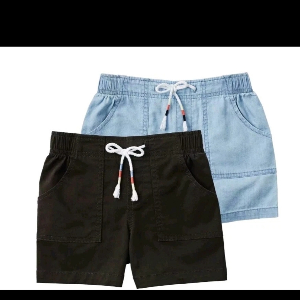 Member's Mark Girls' 4-Pack Pull-On Woven Shorts Size 7/8 - Picture 7 of 8